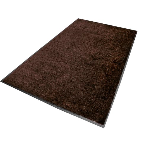 M+A Matting® ColorStar® 2x3 Carpeted (Wiper) Indoor Mat, Cleated Backing, Chocolate